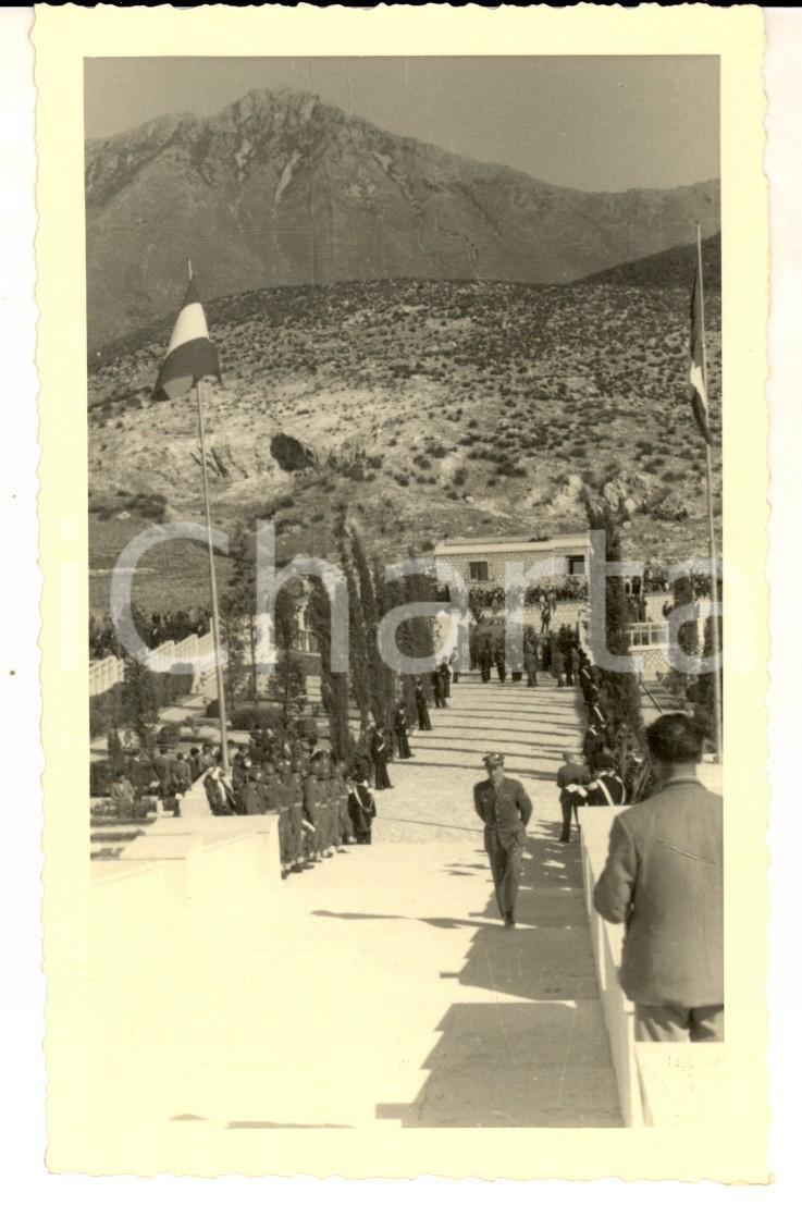 Fotografia d epoca originale 1953 MIGNANO MONTE LUNGO Cerimonia al Sacrario Militare Foto cartolina 2 1