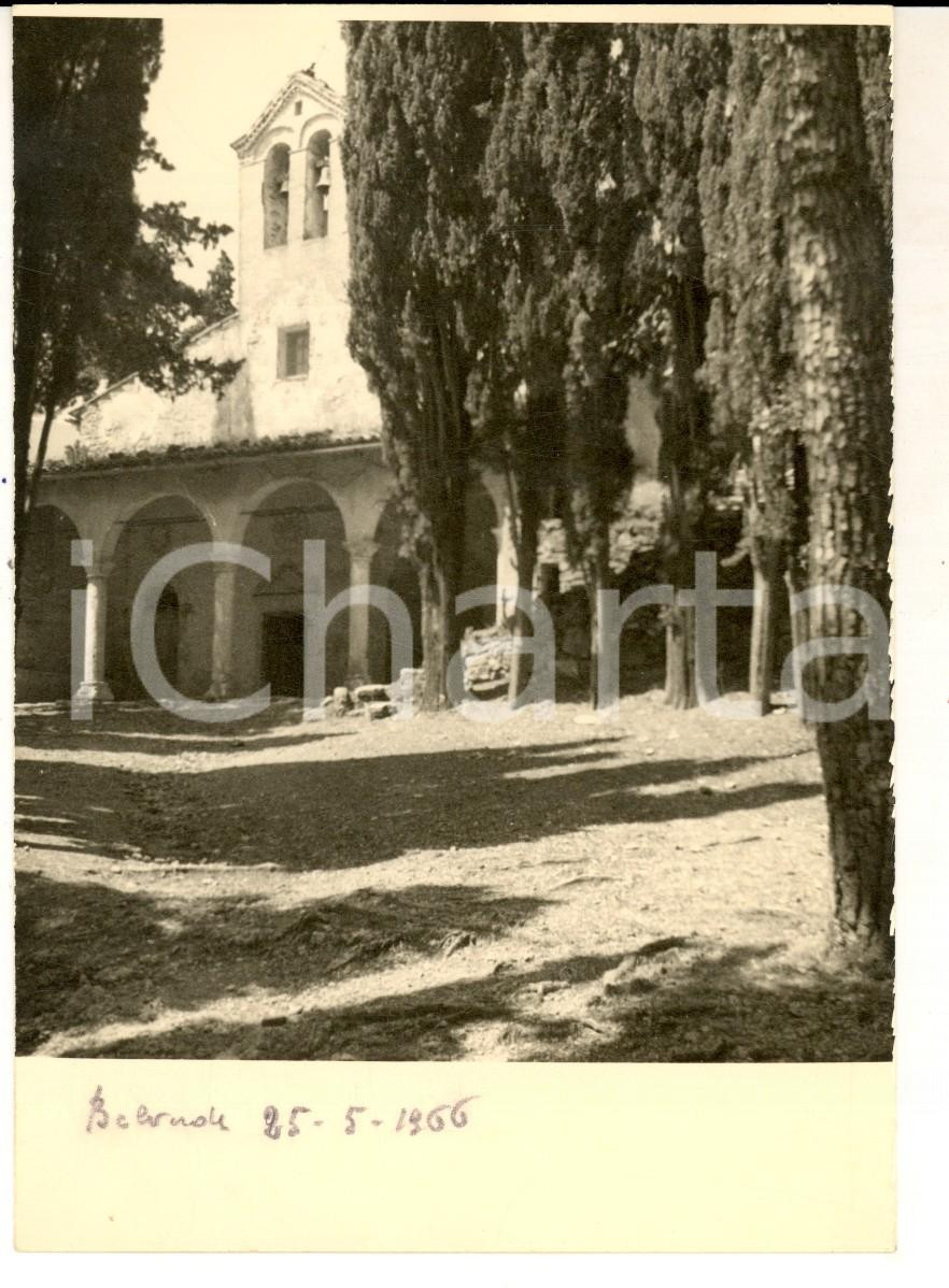 Fotografia d epoca originale 1966 CETONA SI Veduta della chiesa di S. MARIA IN BELVERDE Foto VINTAGE 11x15 1