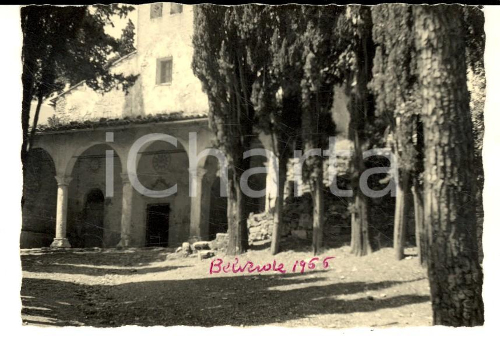 Fotografia d epoca originale 1966 CETONA SI Ingresso chiesa di S. MARIA IN BELVERDE Foto VINTAGE 10x7 cm 1