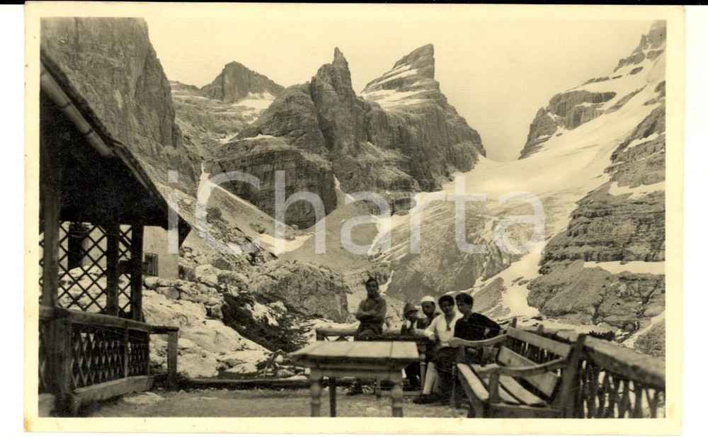 1931 DOLOMITI Rifugio Q. SELLA *Cartolina a Cristina GALLI DELLA LOGGIA FP
