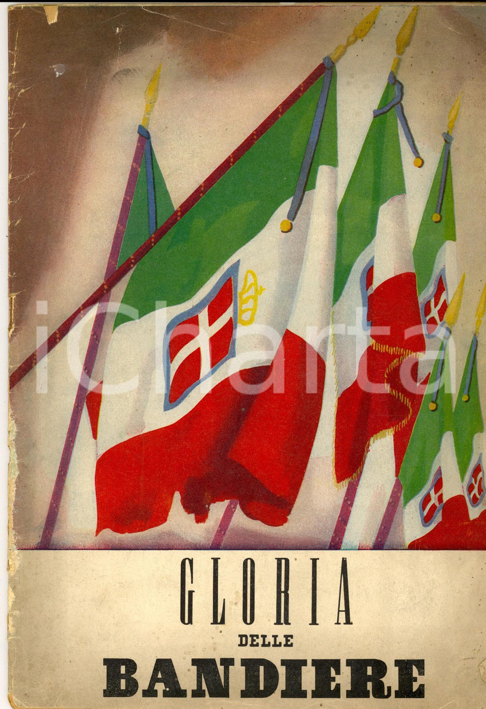 Libro, pubblicazione d epoca 1942 REGIO ESERCITO Gloria delle bandiere Pubblicazione RARA ILLUSTRATA 48 pp. 1
