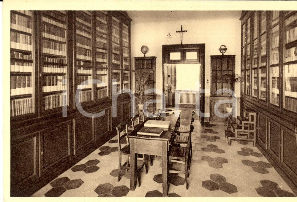 Cartolina originale da collezione 1930 ca NIZZA MONFERRATO AT Istituto N.S. delle Grazie  Biblioteca Cartolina 1