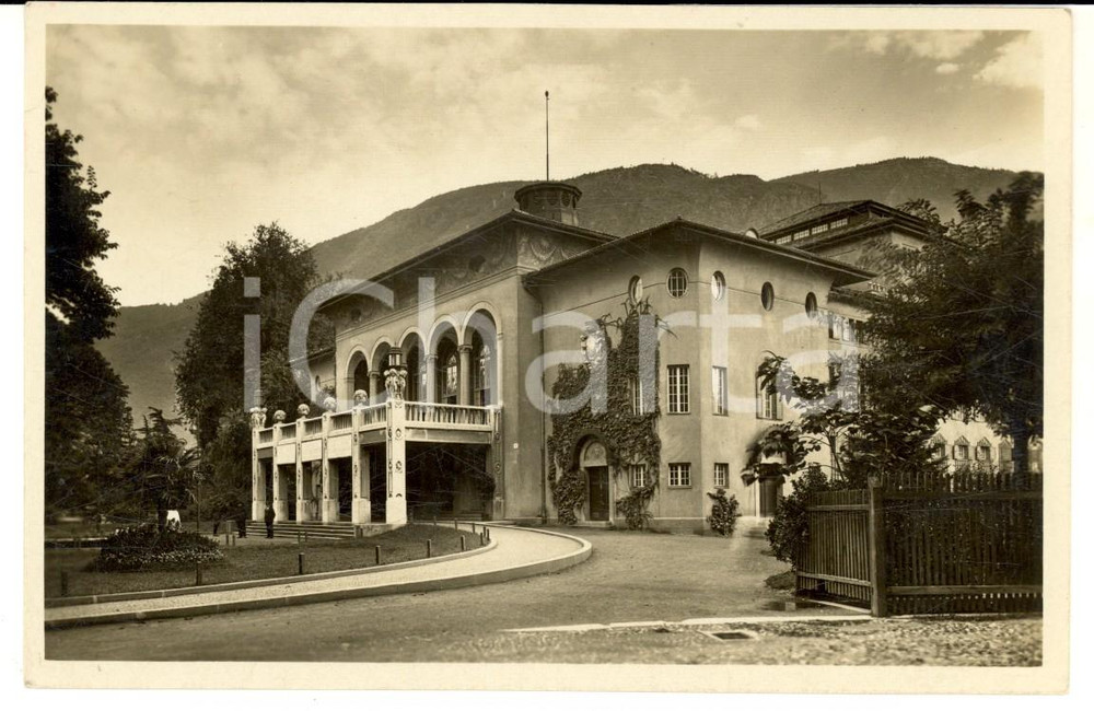 Cartolina originale da collezione 1935 BOLZANO Veduta esterna del teatro Cartolina postale VINTAGE FP VG 1