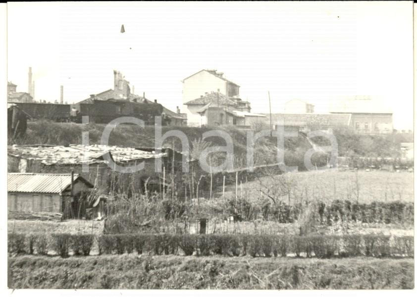 Fotografia d epoca originale 1950 SAN CRISTOFORO SUL NAVIGLIO Una veduta di campagna Foto ARTISTICA 10x8 1