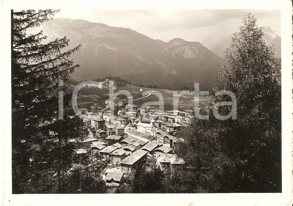 Cartolina originale da collezione 1942 LAGGIO DI CADORE BL Panorama del paese Cartolina FG VG 1