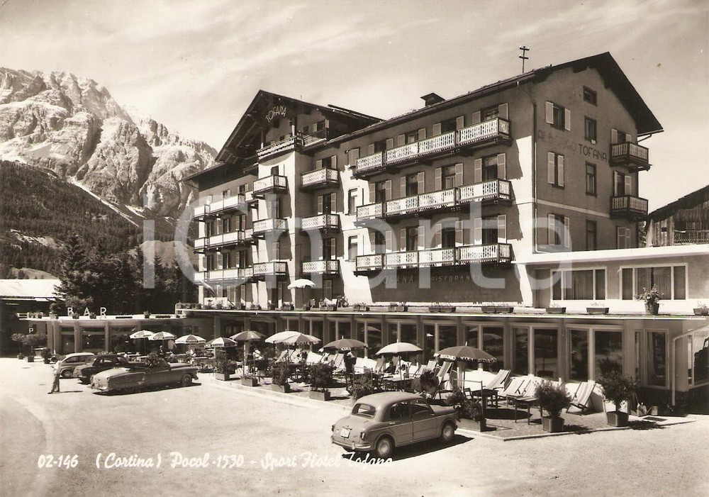 Cartolina originale da collezione 1961 CORTINA D AMPEZZO BL Frazione POCOL Sport Hotel TOFANA Cartolina FG VG 1