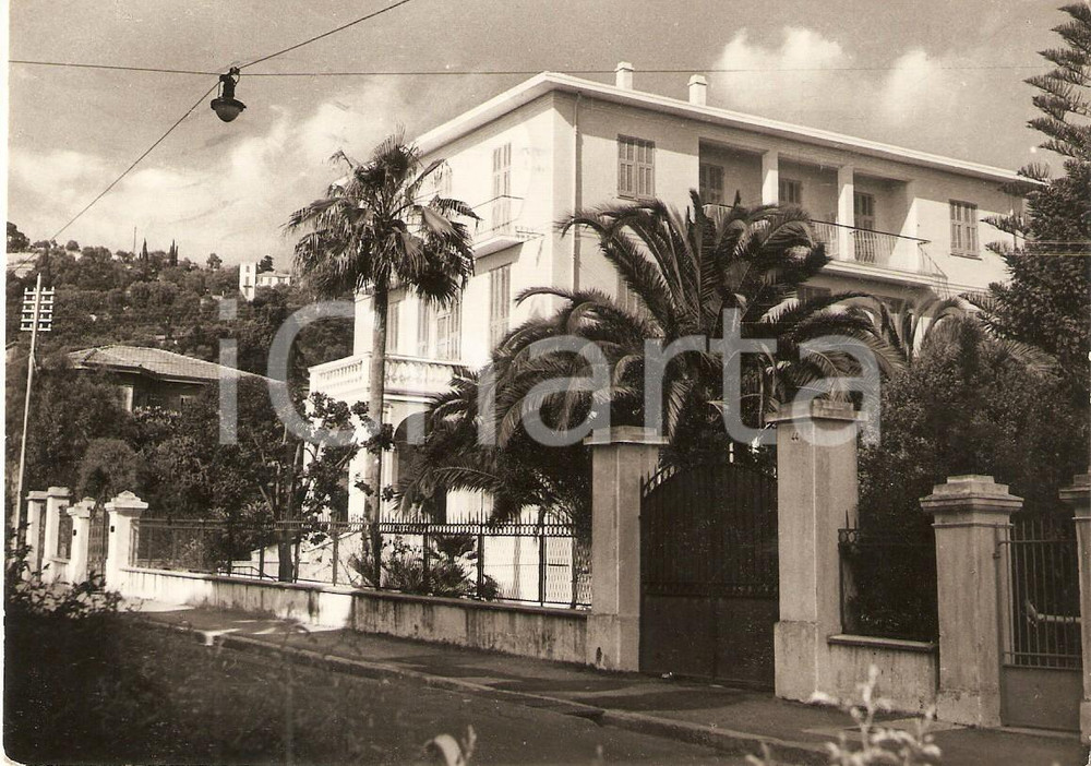 Cartolina originale da collezione 1966 BORDIGHERA IM Pensione VILLA SERENA Cartolina FG VG 1