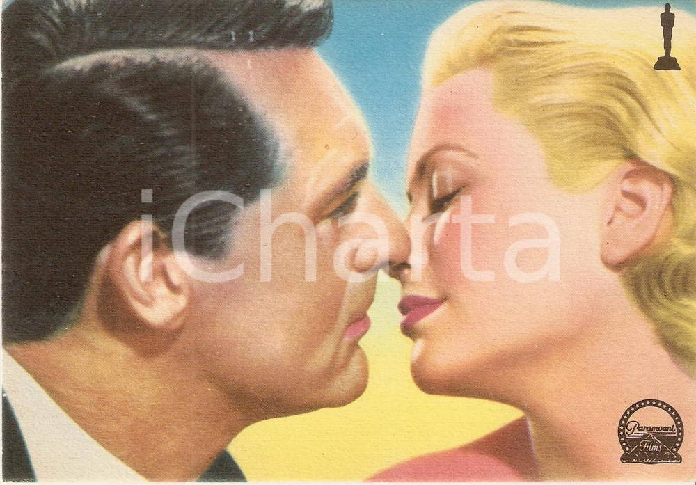 Cartolina originale da collezione 1955 MILANO  CACCIA AL LADRO al Cinema Manzoni Alfred Hitchcock Cartolina FG NV 1