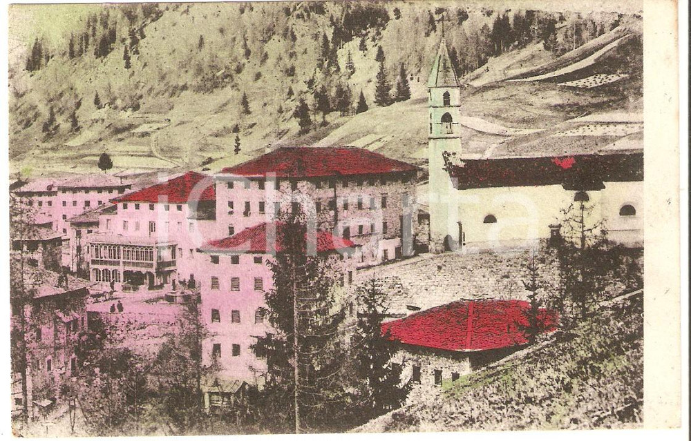 Cartolina originale da collezione 1914 LAGGIO DI CADORE BL Panorama del paese Cartolina FP VG 1