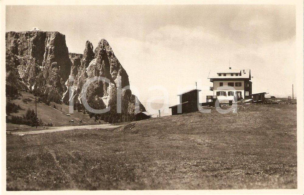 Cartolina originale da collezione 1925 ca ALPE DI SIUSI BZ Albergo pensione BELLAVISTA Cartolina FP NV 1