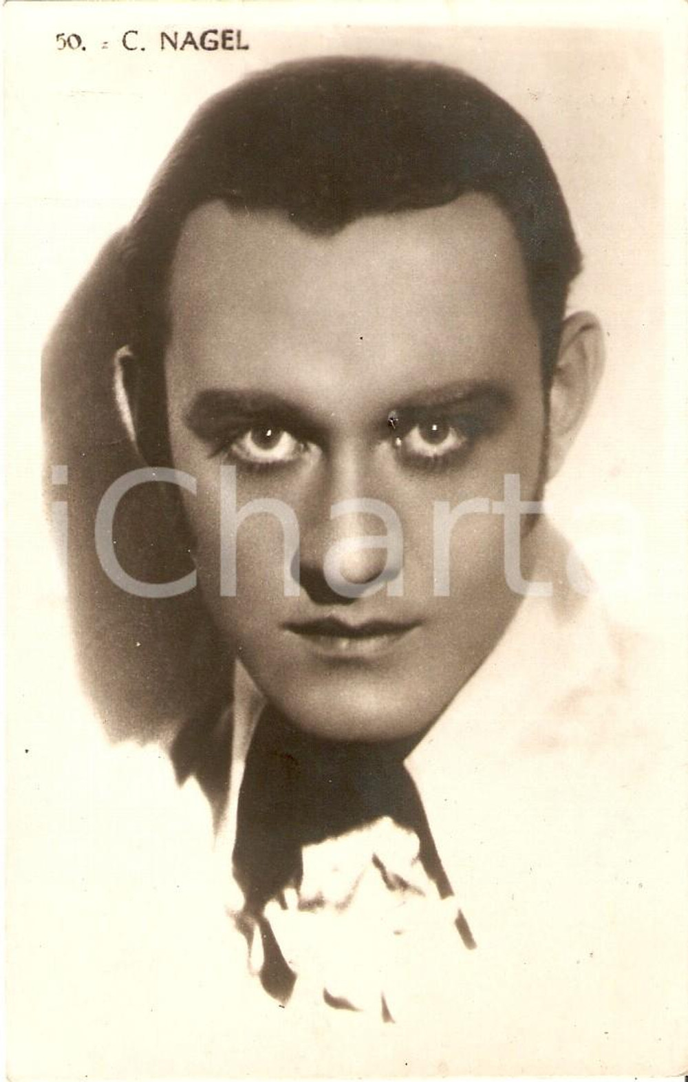 1925 ca CINEMA Actor Conrad NAGEL Portrait *Cartolina FP NV