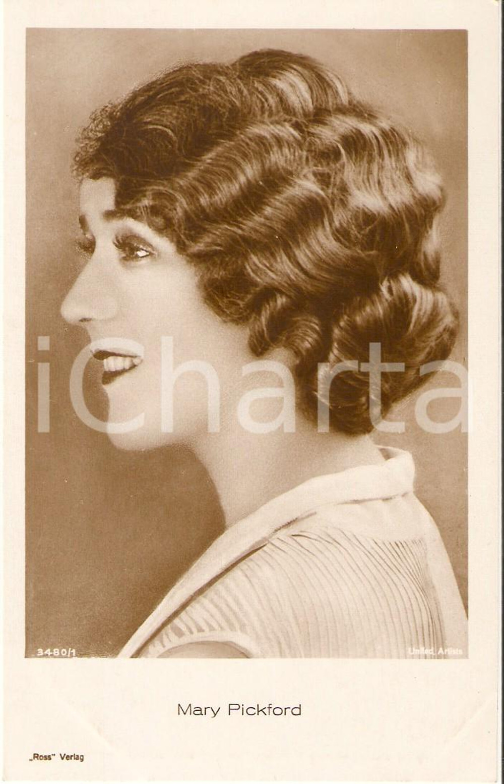 1920 ca CINEMA Fotoritratto attrice MARY PICKFORD *Cartolina FP NV