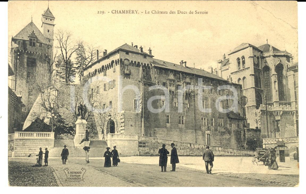 Cartolina originale da collezione 1906 CHAMBERY FRANCE ChÃ¢teau des ducs de Savoie Carte postale VINTAGE 1
