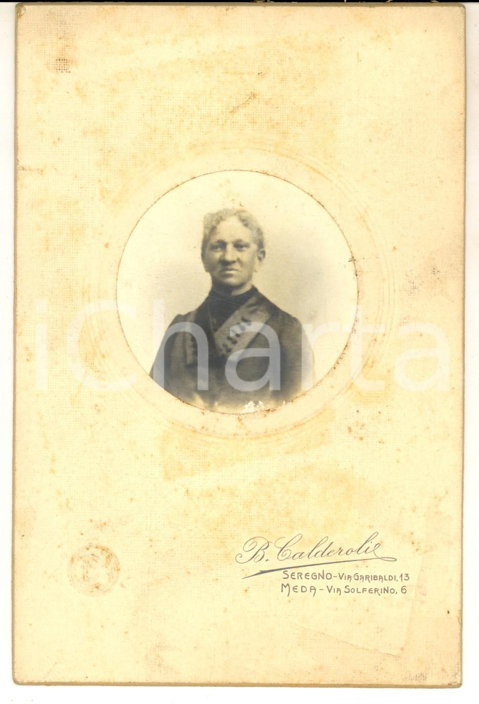 Fotografia d epoca originale 1910 ca SEREGNO MB Ritratto maschile in abito scuro Foto B. CALDEROLI 1 1