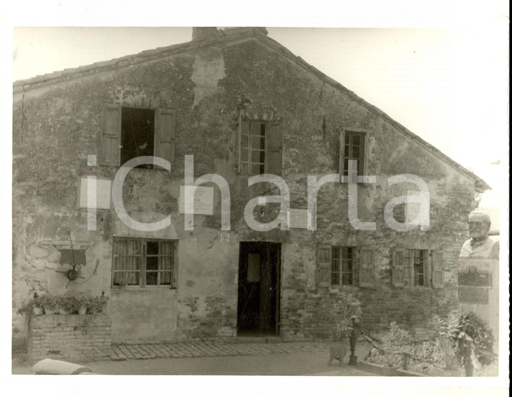 Fotografia d epoca originale 1963 RONCOLE VERDI PR Casa natale di Giuseppe Verdi Foto ARTISTICA 18x13 cm 1