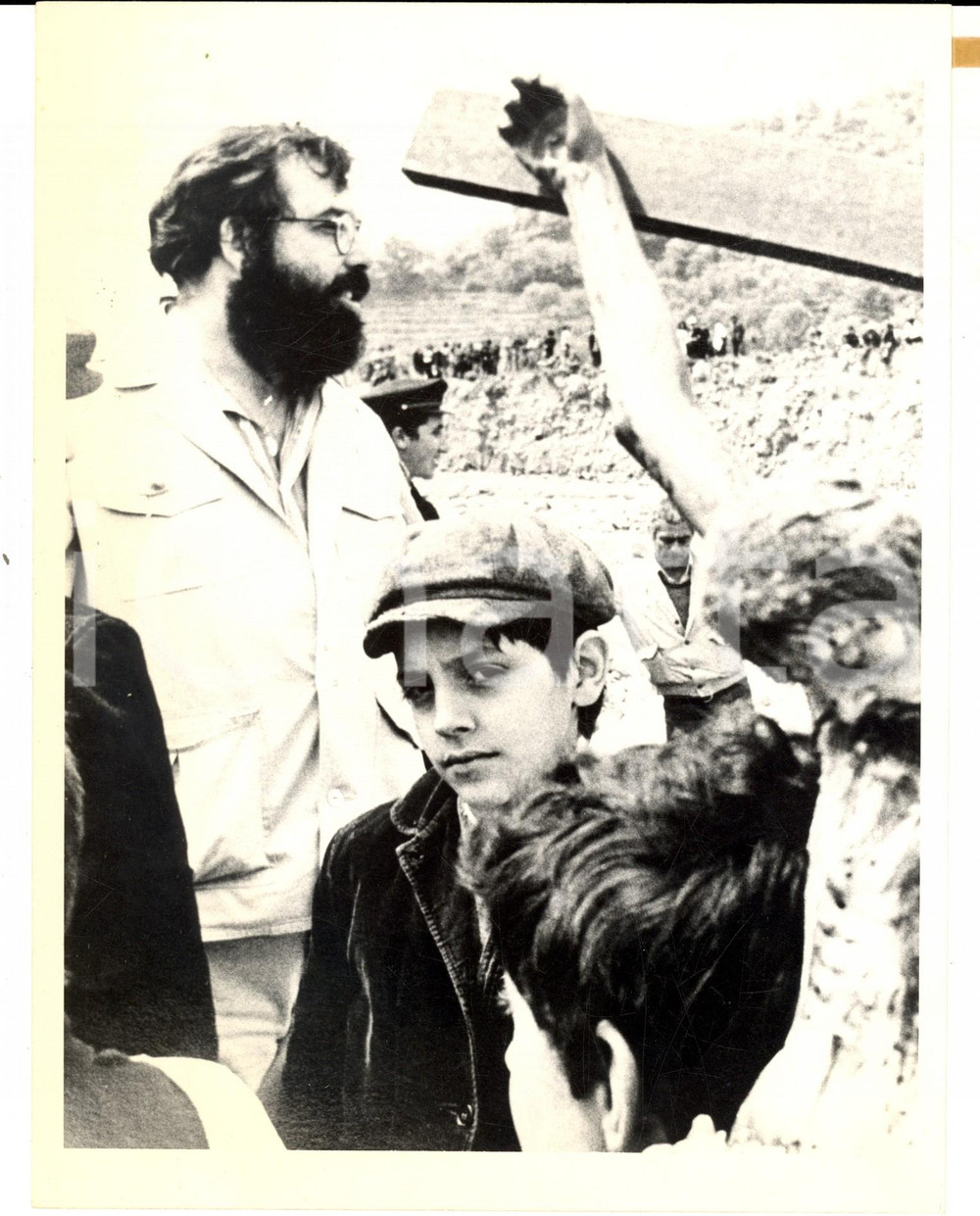 Fotografia d epoca originale 1974 IL PADRINO Parte II Francis Ford COPPOLA sul set tra i bambini Foto 18x24 1