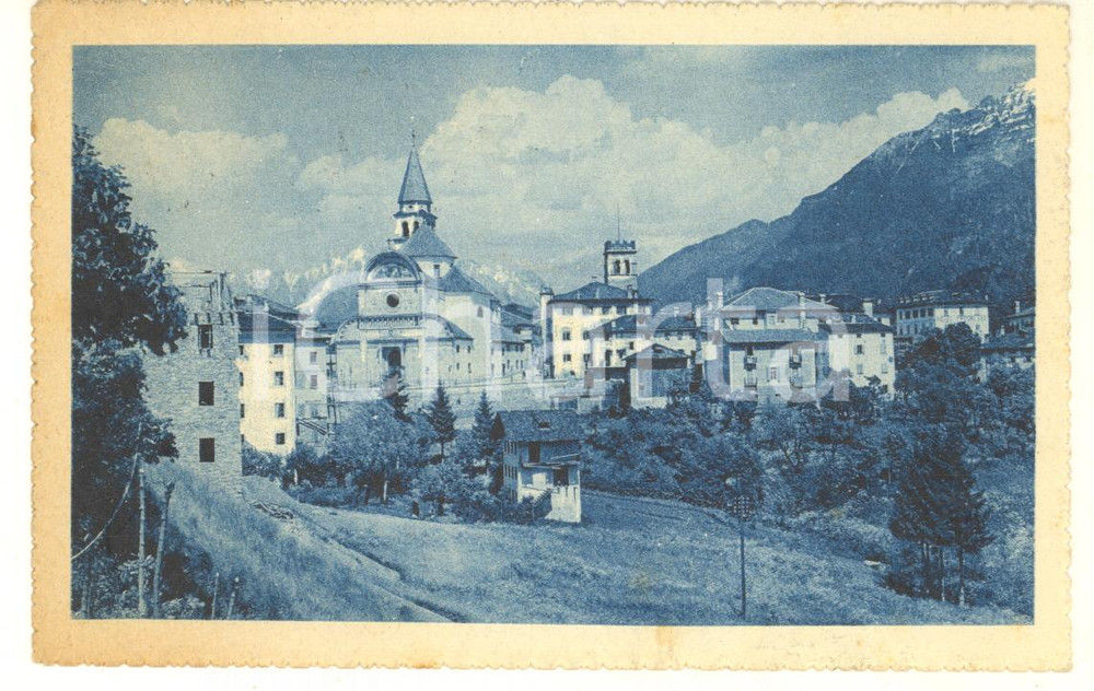 Cartolina originale da collezione 1928 PIEVE DI CADORE BL Veduta panoramica del paese Cartolina FP VG 1