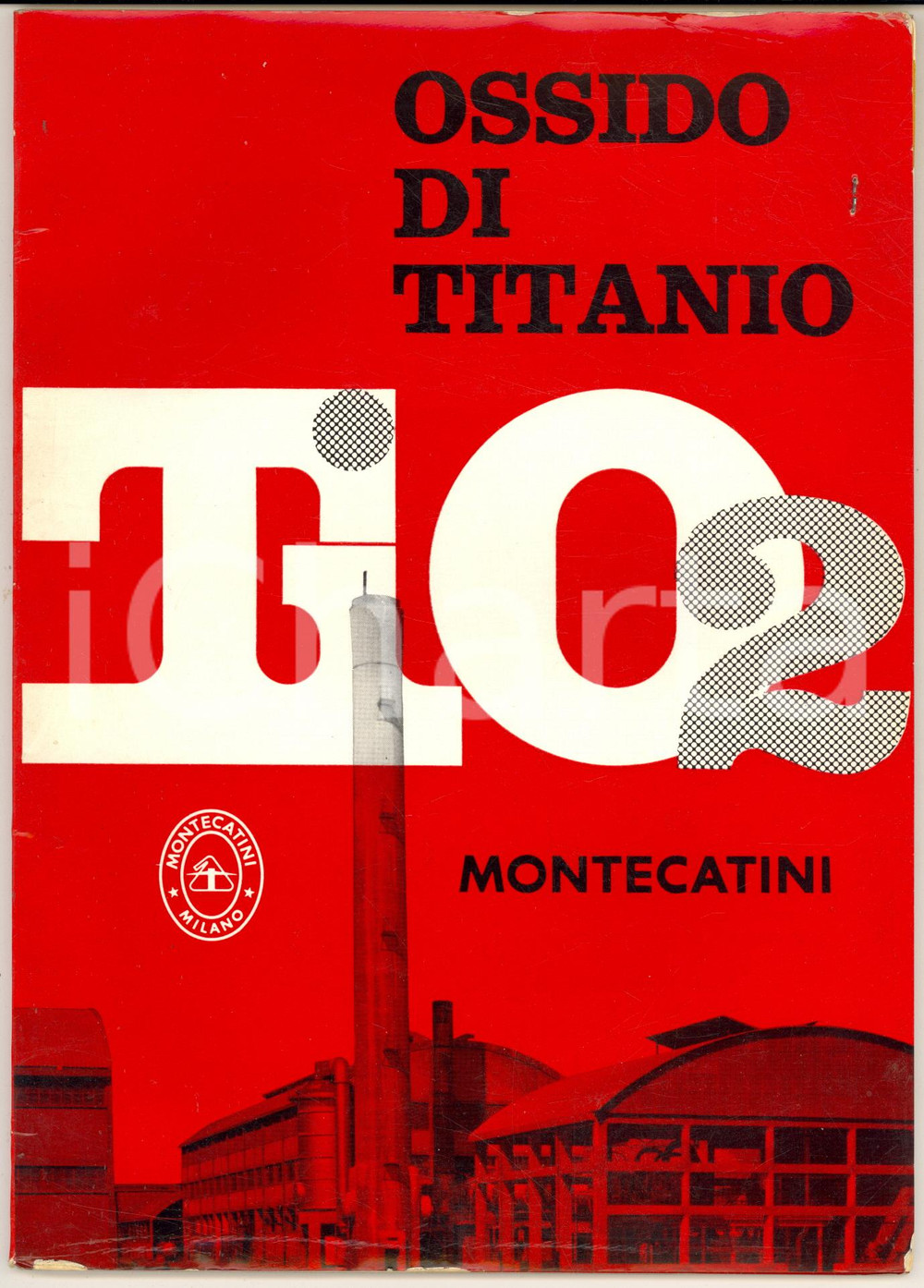 1950 ca MILANO SocietÃ  MONTECATINI Ossido di titanio *catalogo ILLUSTRATO 38 pp. CONDIZIONI: fair     originale e autentica 1