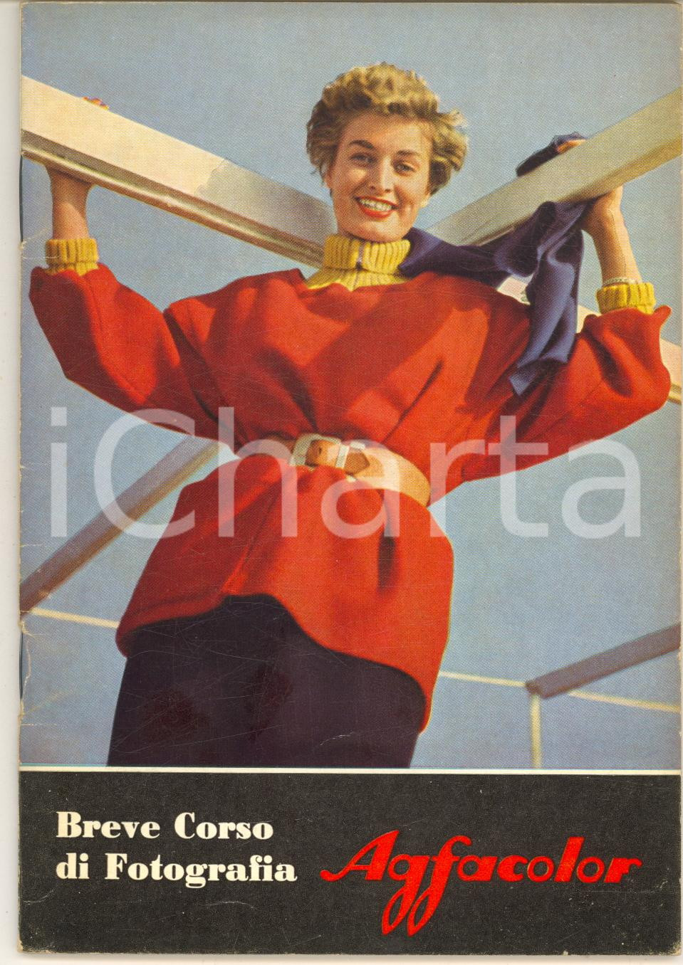 Materiale pubblicitario d’epoca 1954 Hanns GEISSLER Breve corso di fotografia AGFACOLOR dilettanti Libretto 4 1