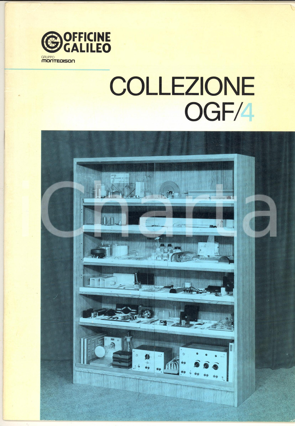 Materiale pubblicitario d’epoca 1970 ca OFFICINE GALILEO FIRENZE Collezione OGF/4 per insegnamento fisica 20 pp. 1
