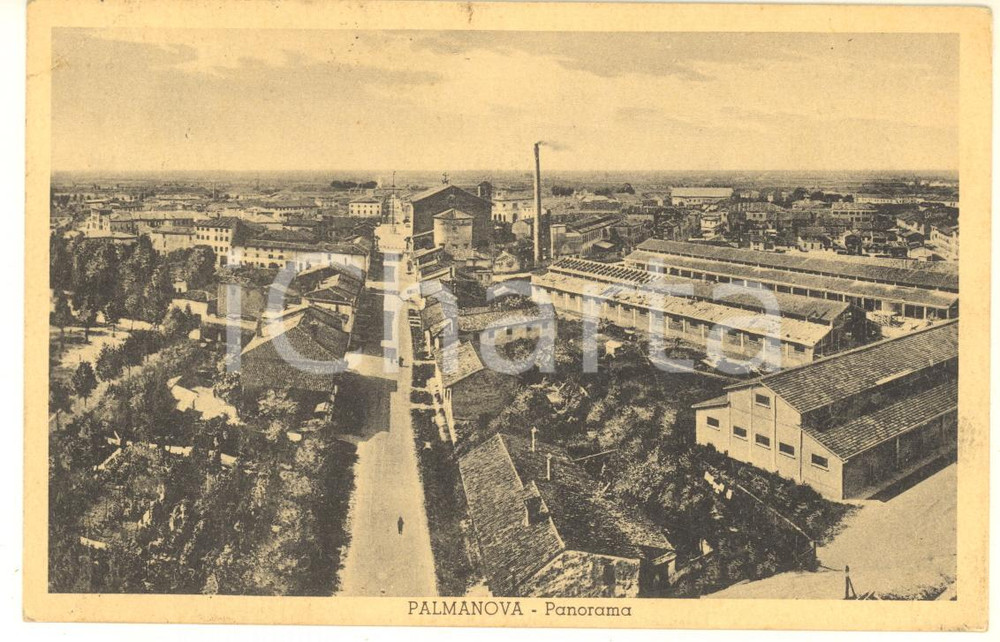 Cartolina originale da collezione 1935 PALMANOVA UD Panorama della cittÃ  Cartolina postale 1