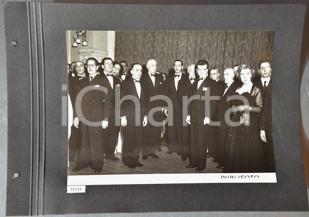 1950 EDINBURGH Tournee TEATRO ALLA SCALA Foto di gruppo artisti e direttori