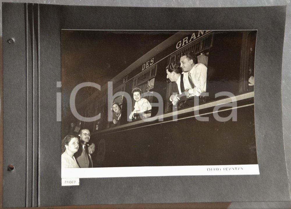 Fotografia d epoca originale 1950 EDINBURGH Tournee TEATRO ALLA SCALA Cantanti in partenza per Londra   Foto 1