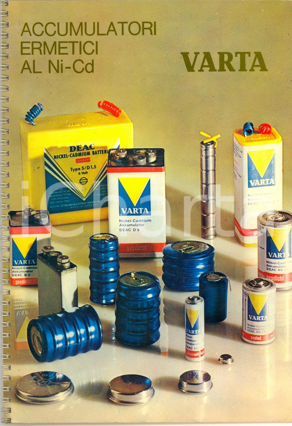 Libro, pubblicazione d epoca 1970 MILANO VARTA Accumulatori ermetici al NiCd Catalogo ILLUSTRATO 14 pp. 1