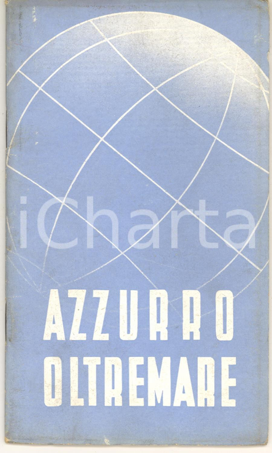 Materiale pubblicitario d’epoca 1935 ca MILANO Società MONTECATINI Azzurro oltremare Libretto 26 pp. 1