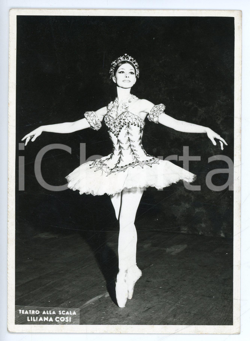 Fotografia d epoca originale 1971 MILANO Teatro alla SCALA BALLETTO Liliana COSI in scena Foto seriale 1