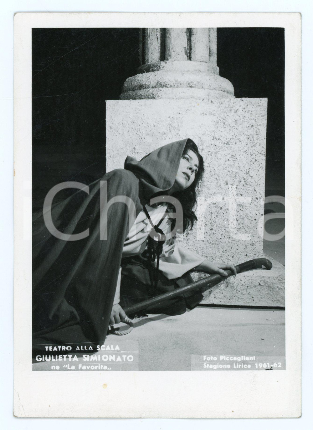 Cartolina originale da collezione 196162 MILANO Teatro alla SCALA Giulietta SIMIONATO in La favorita Foto 1