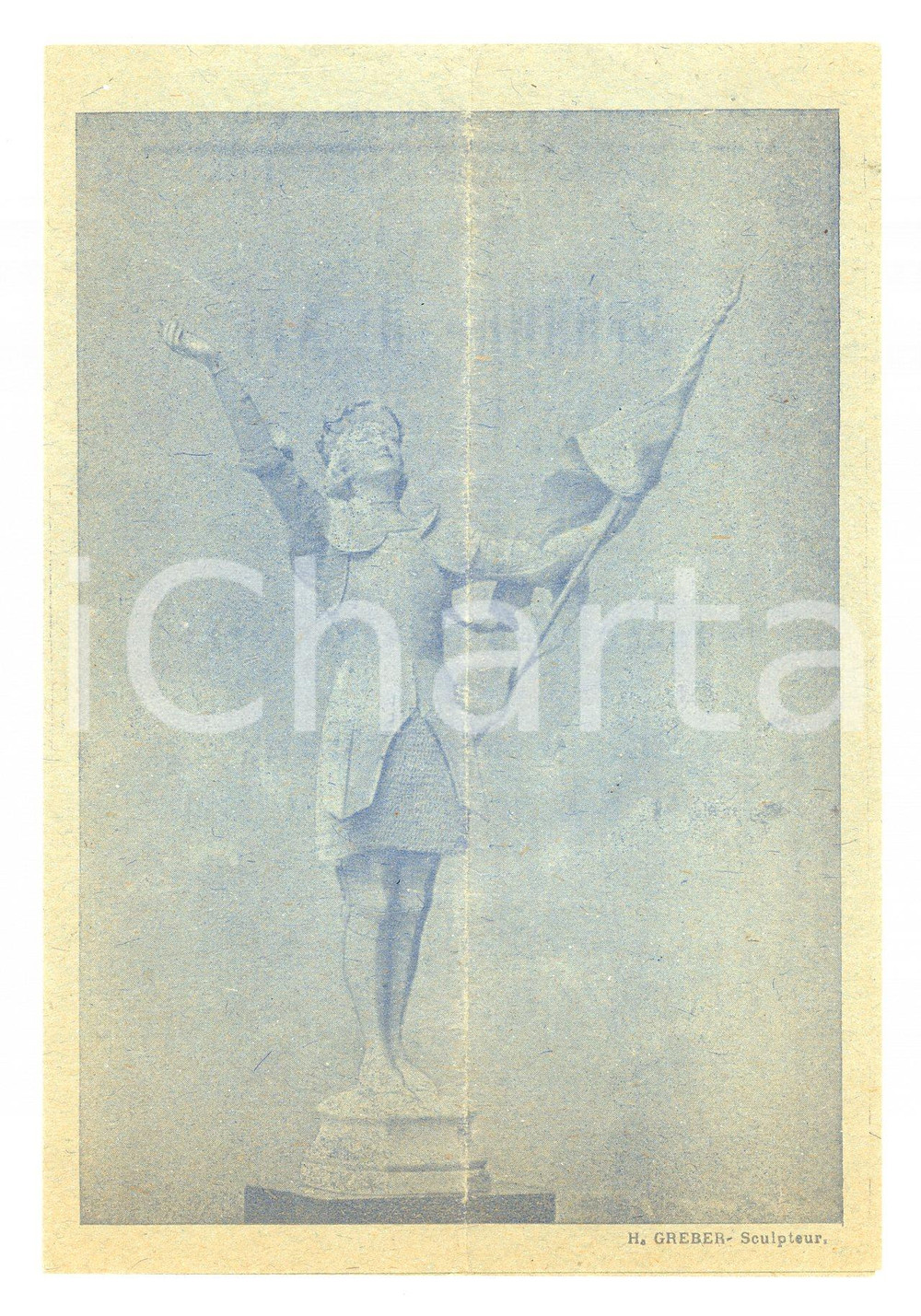 Materiale pubblicitario d’epoca 1916 PARIS STHONORE D EYLAU Programme matinée  Crypte de la cité paroissale 1