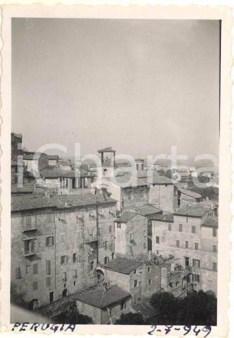 Fotografia d epoca originale 1949 PERUGIA Veduta della città dai tetti Foto VINTAGE ARTISTICA 7x9 cm 1