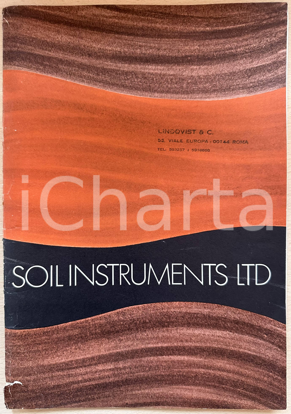 Materiale pubblicitario d’epoca 1980 ca LONDON SOIL INSTRUMENTS Ltd  Catalogo ILLUSTRATO 8 pp. 1