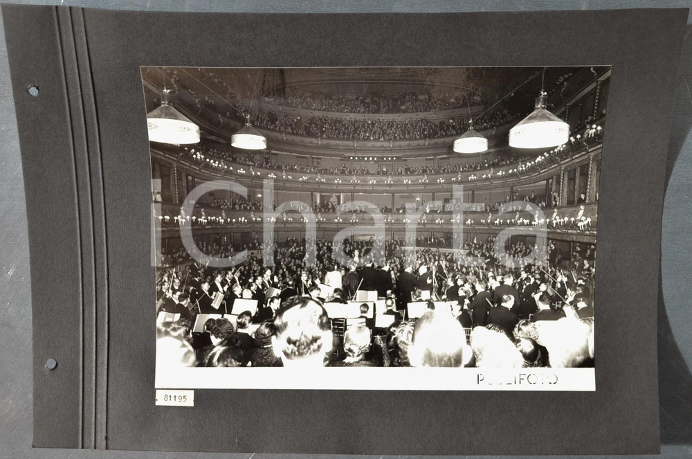Fotografia d epoca originale 1950 LONDON ROYAL OPERA HOUSE  TEATRO SCALA Fine rappresentazione OTELLO Foto 1