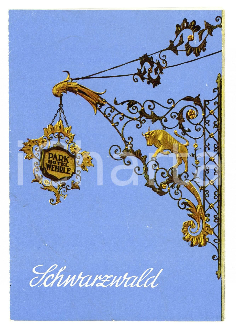 Oggetto da collezione cartaceo 1965 TRIBERG GERMANY Park Hotel WEHRLE  MenÃ¹ pubblicitario 1