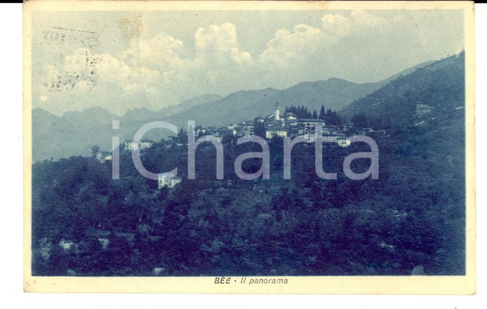 Cartolina originale da collezione 1926 BEE  VB Panorama del paese Cartolina postale FP VG 1