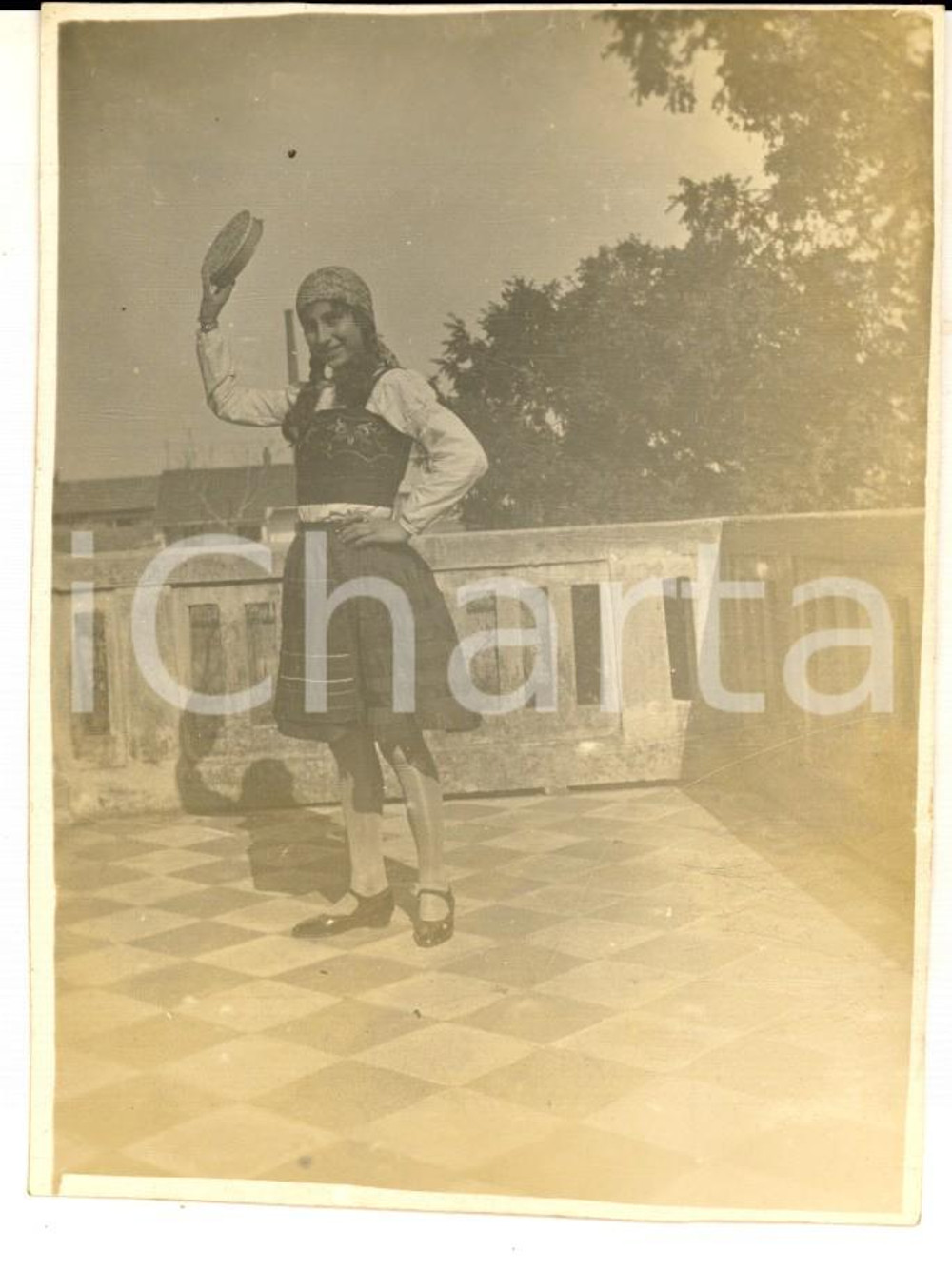 1930 SAN VITTORE OLONA Fanciulla in costume da gitana per CARNEVALE *Foto 8x11