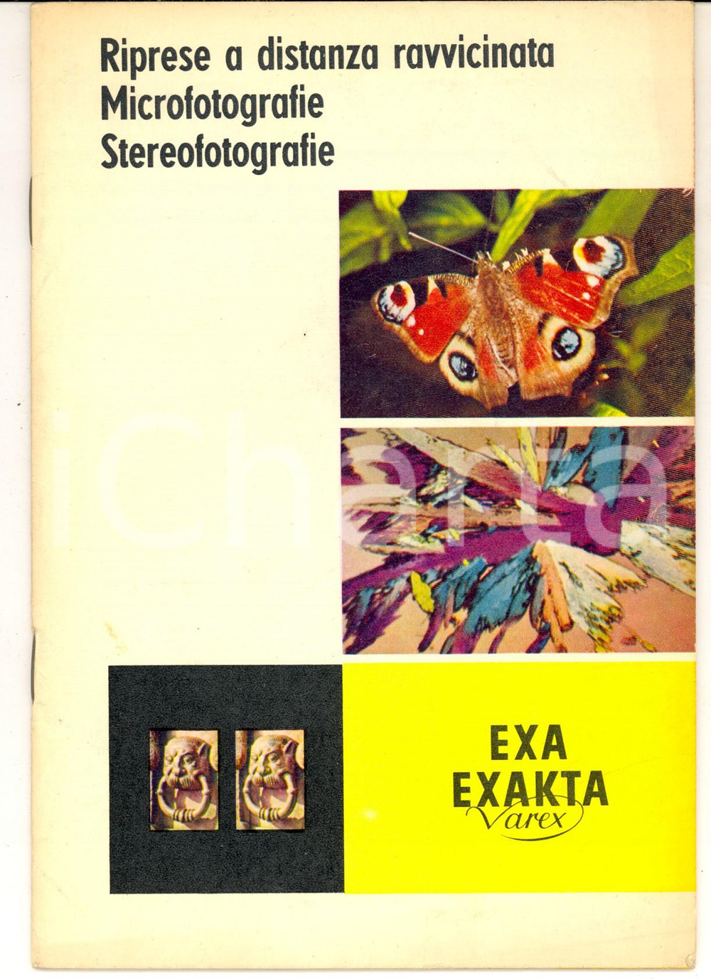 Materiale pubblicitario d’epoca 1970 ca EXA  EXACTA VAREX Catalogo apparecchi fotografici a reflex monoculare 1