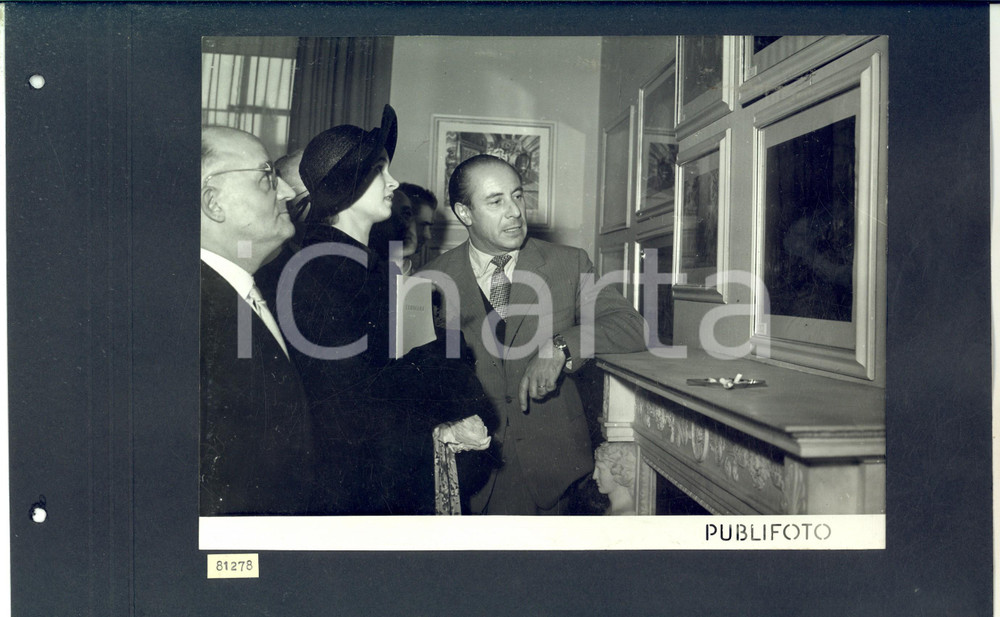 1950 LONDON Tournée TEATRO SCALA Visita alla mostra verdiana - Foto 35x25 cm