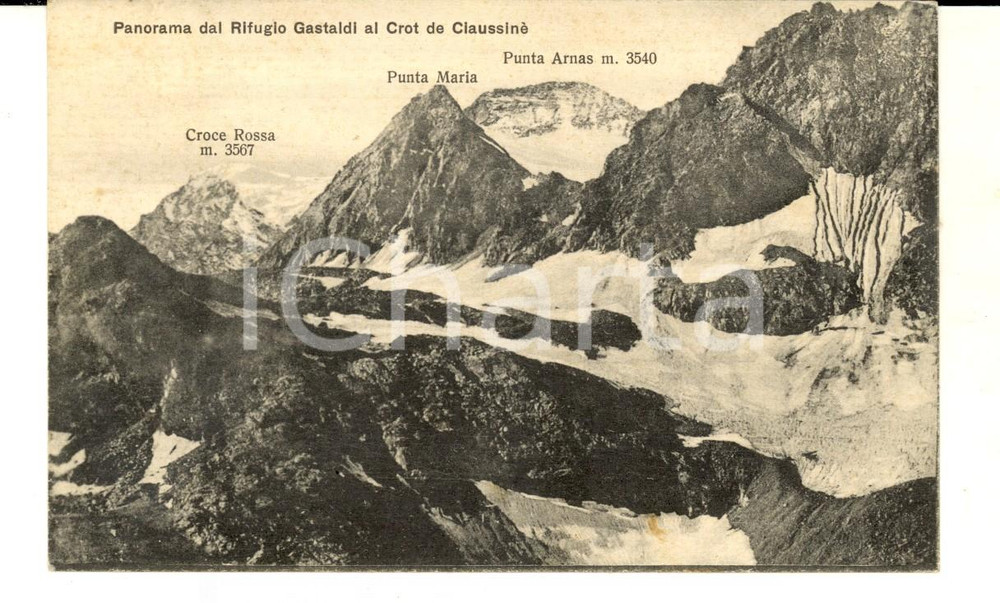 Cartolina originale da collezione 1932 BALME TO Rifugio GASTALDI al CROT DE CIAUSSINE  Cartolina FP VG 1