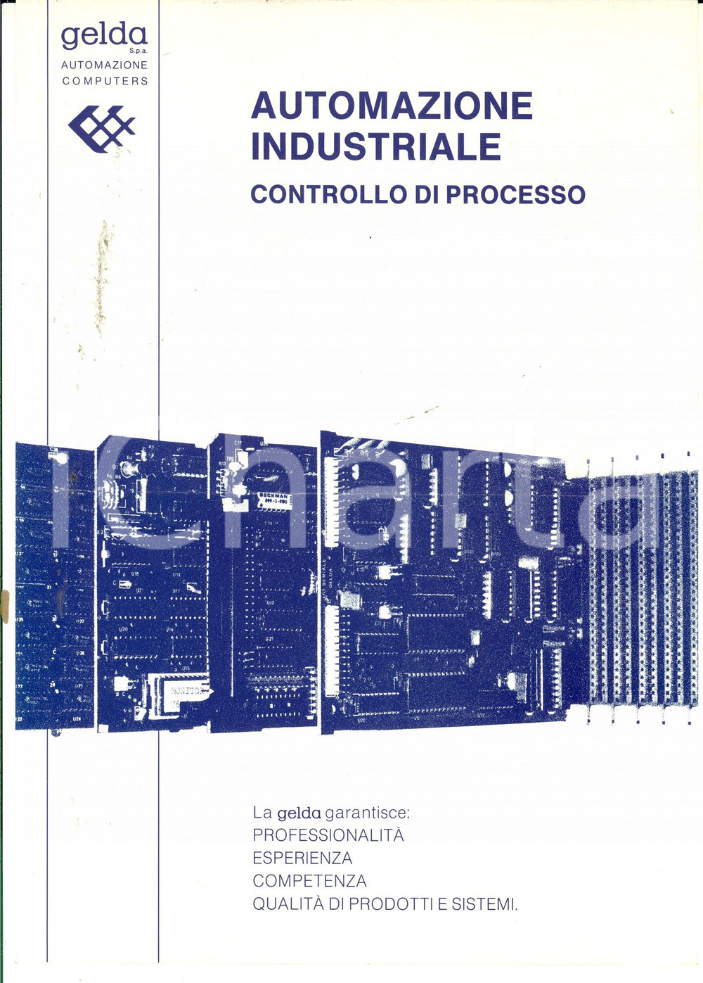 Materiale pubblicitario d’epoca 1970 ca LIVORNO GELDA Automazione industriale  Controllo di processo Volantino 1