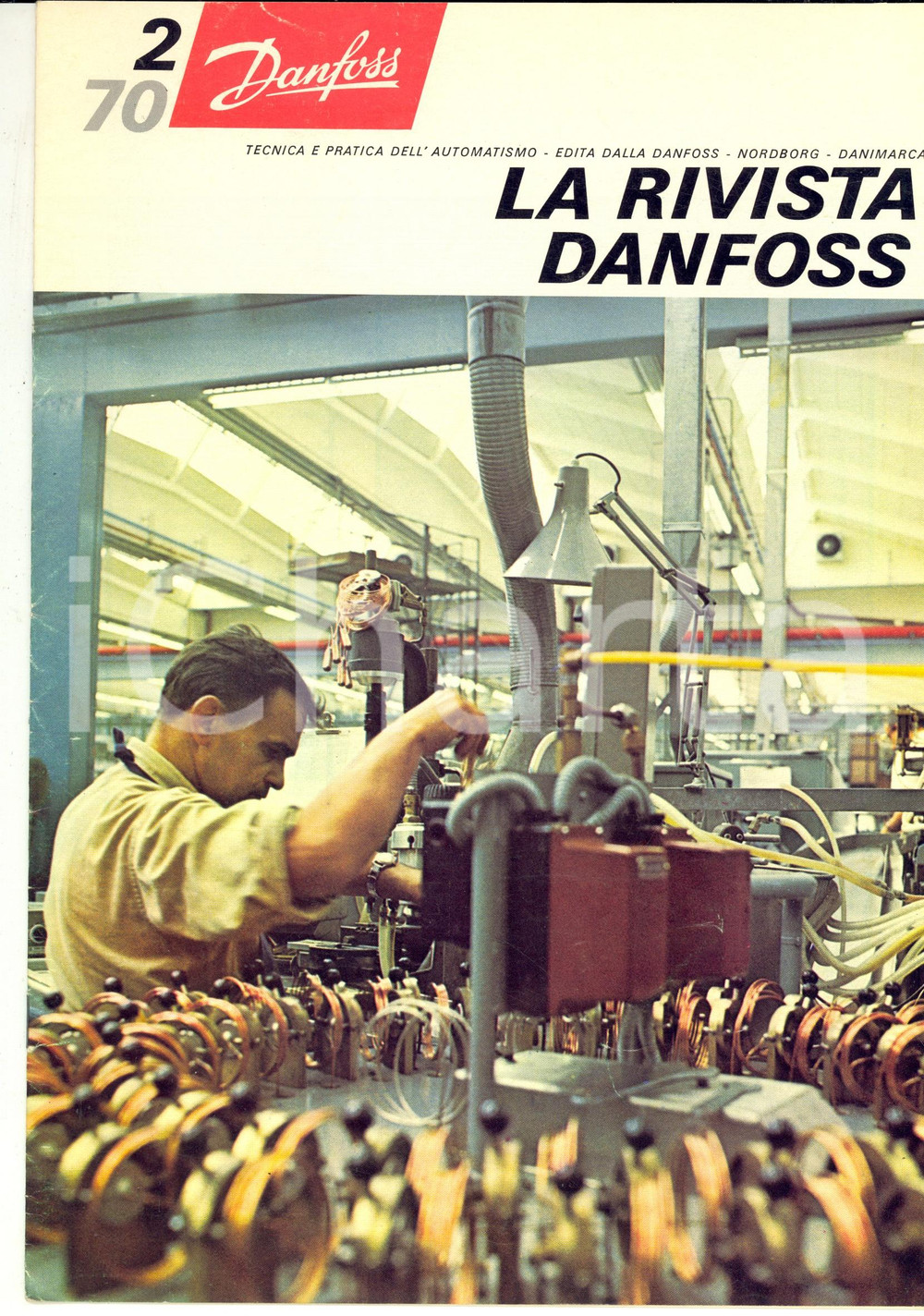 Materiale pubblicitario d’epoca 1970 NORDBORG Rivista DANFOSS Tecnica e pratica dell automatismo n° 2 1