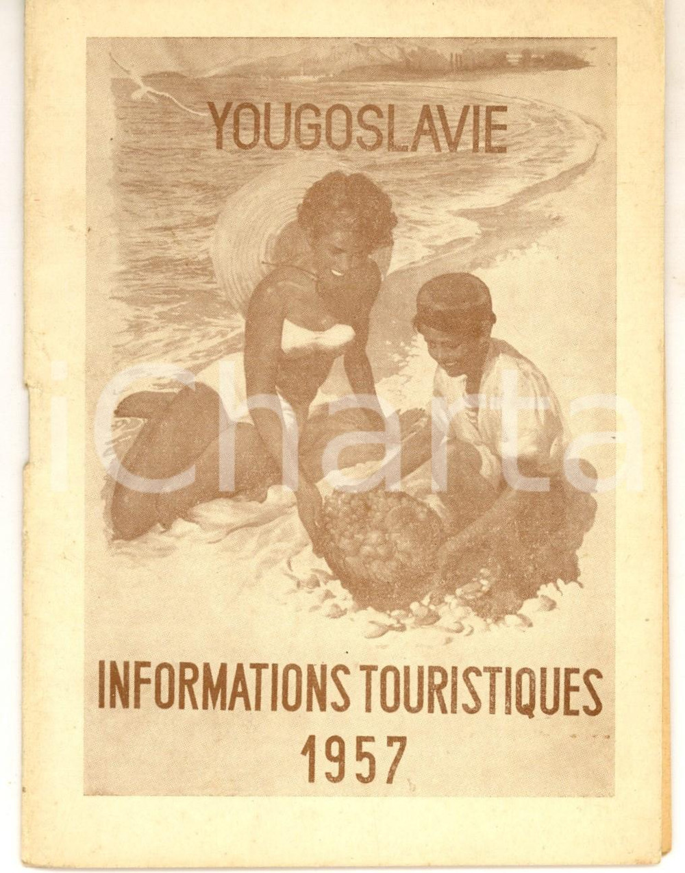 Materiale pubblicitario d’epoca 1957 YOUGOSLAVIE Informations touristiques Pubblicazione 32 pp. VINTAGE FRENCH 1