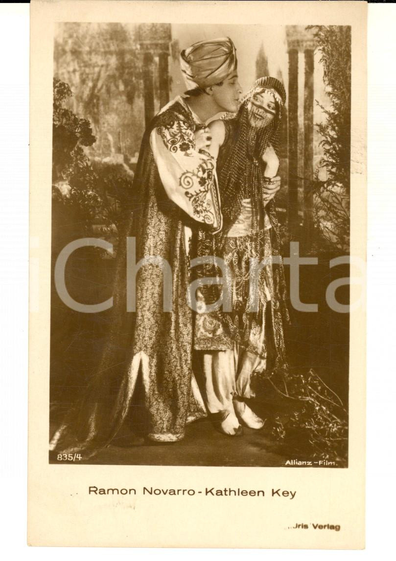 Cartolina originale da collezione 1925 ca CINEMA Ramon NOVARRO e Kathleen KEY in abiti orientali Cartolina FP NV 1