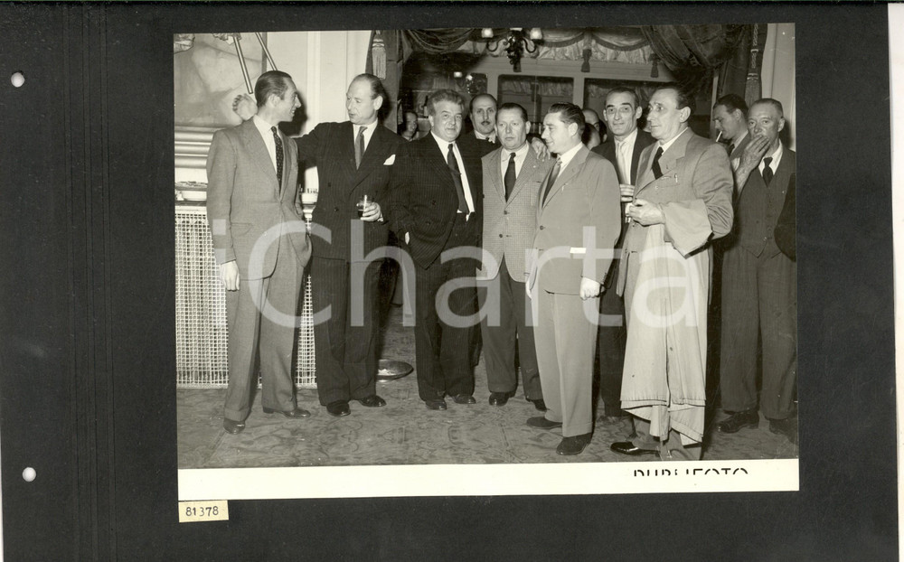 Fotografia d epoca originale 1950 LONDON TournÃ©e TEATRO ALLA SCALA  Un gruppo di orchestrali Foto 35x25 1
