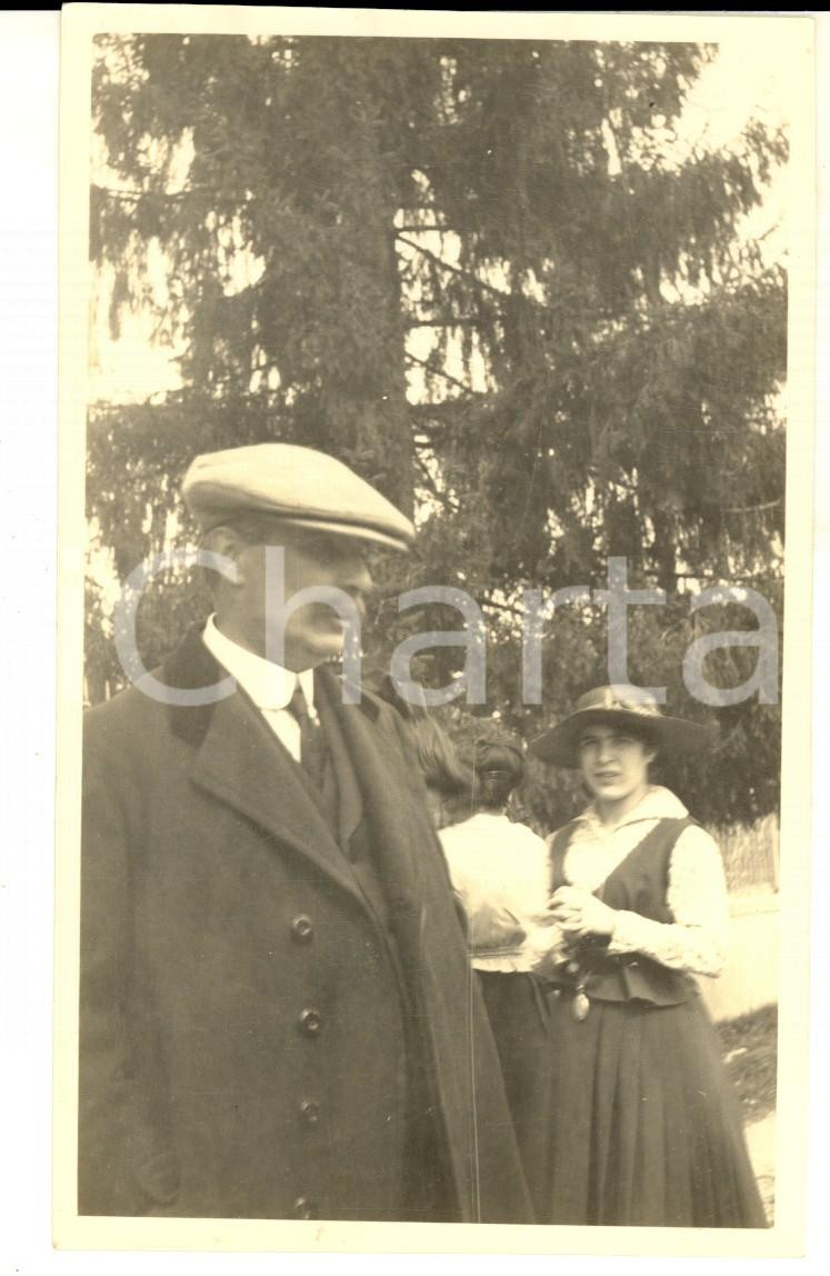 Fotografia d epoca originale 1917 CASTELLETTO TICINO Ritratto del prof. Serafino BELFANTI Foto 10x14 1