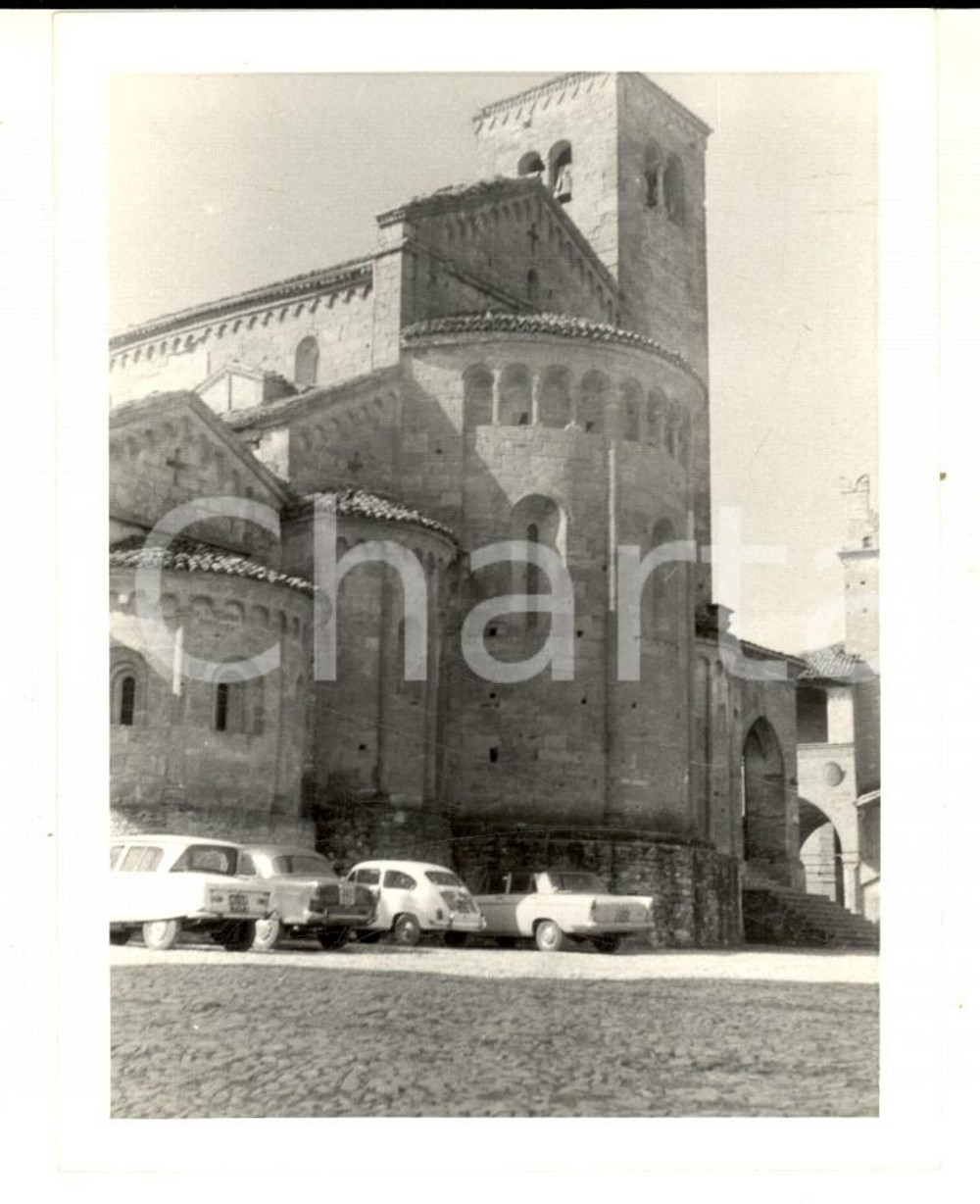 Fotografia d epoca originale 1964 CASTELL ARQUATO Veduta della Collegiata Foto VINTAGE 9x12 cm 1
