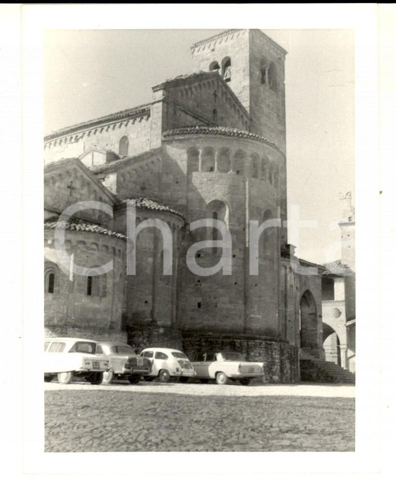 Fotografia d epoca originale 1964 CASTELL ARQUATO Veduta della Collegiata Foto VINTAGE 9x12 cm 1