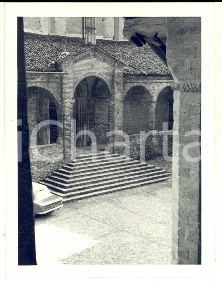 Fotografia d epoca originale 1964 CASTELL ARQUATO Veduta della Collegiata  Fotografia VINTAGE 9x12 cm 1